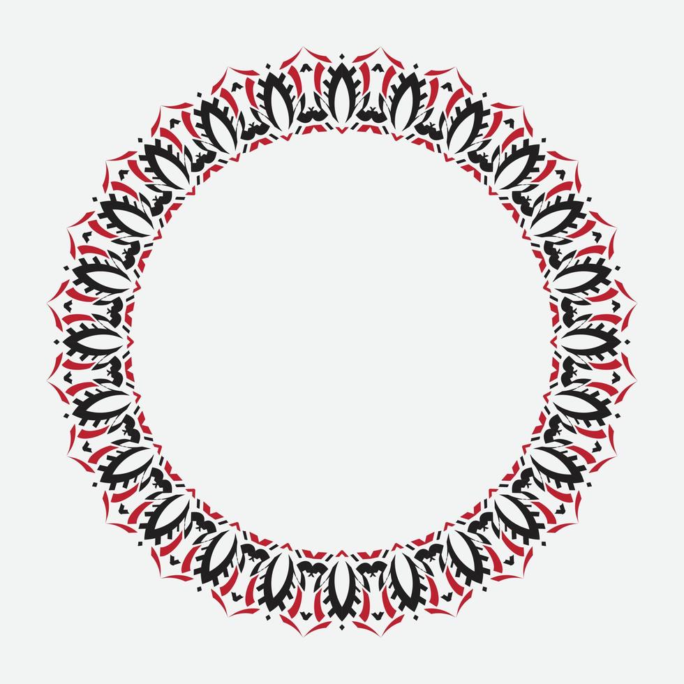 round frame on a white background with modern color vector