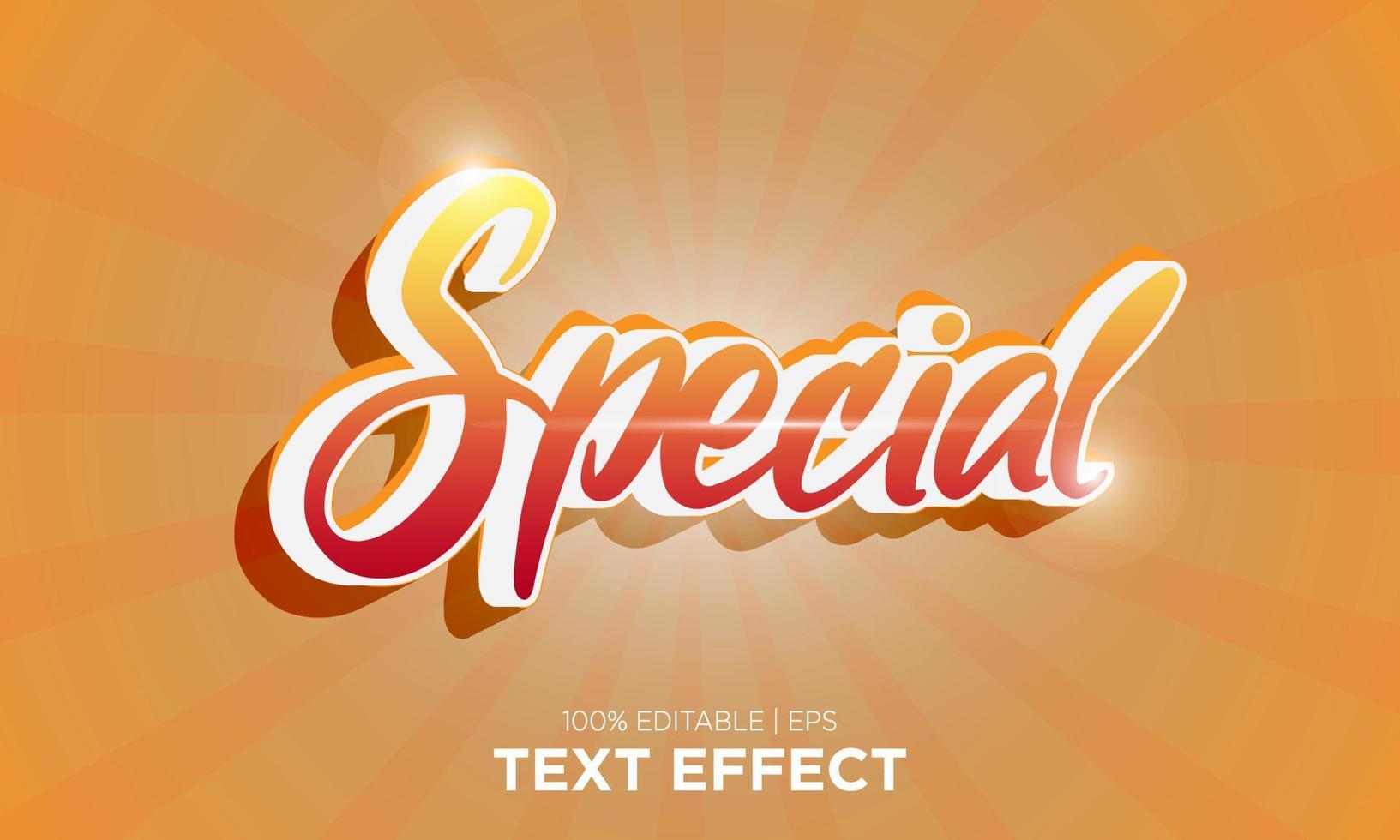 vector de efecto de texto especial editable