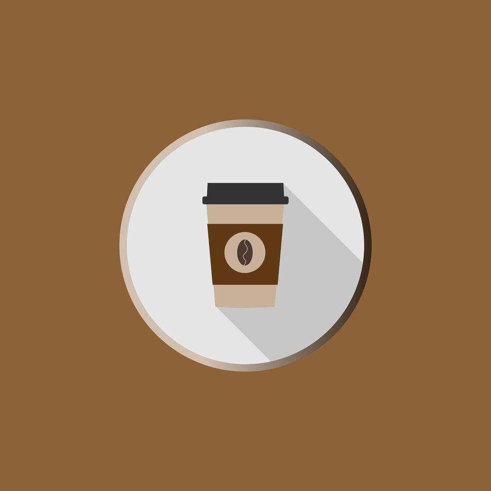 coffee icon flat icon logo design. 7849082 Vector Art at Vecteezy