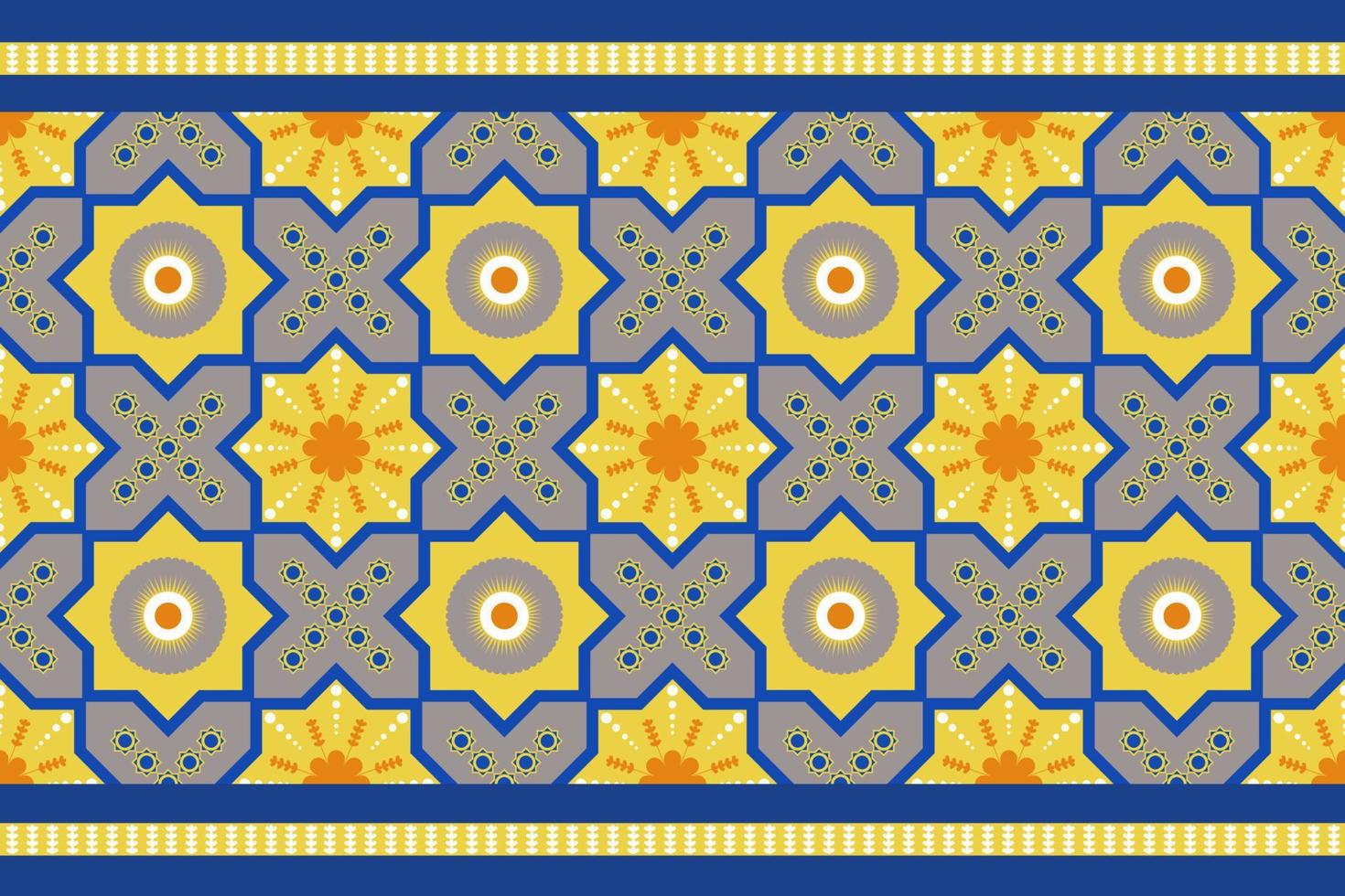 Geometric ethnic pattern traditional design abstract background, vector and illustration.