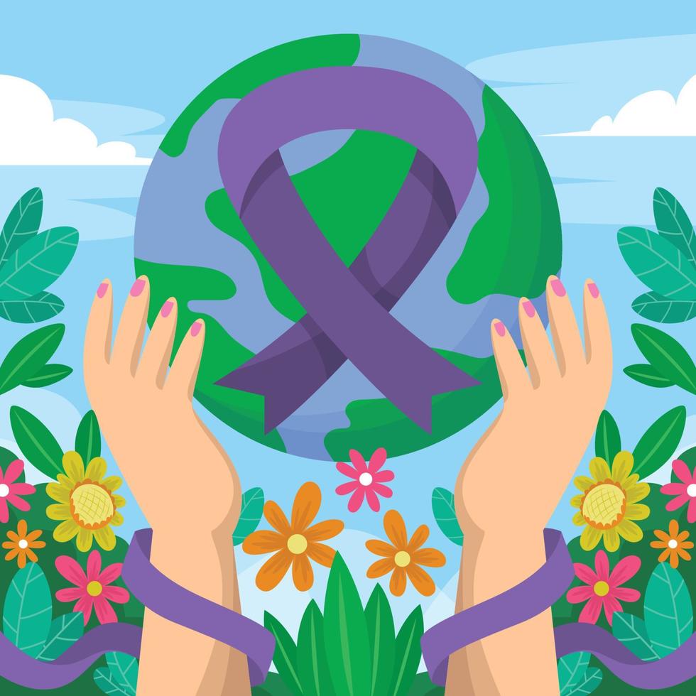 Cancer Survivor Day Festivity vector