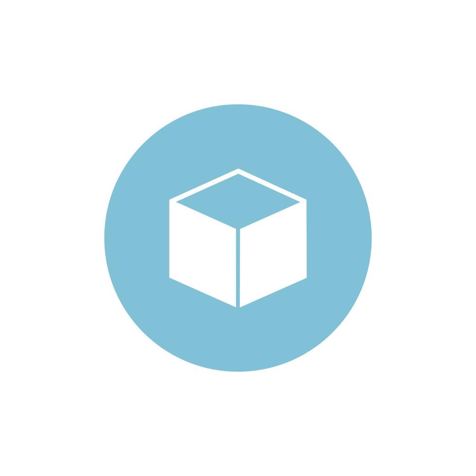 The vector simple icon box, minimal style.
