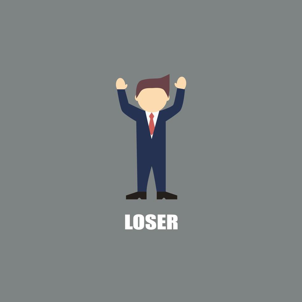 Loser business man vector