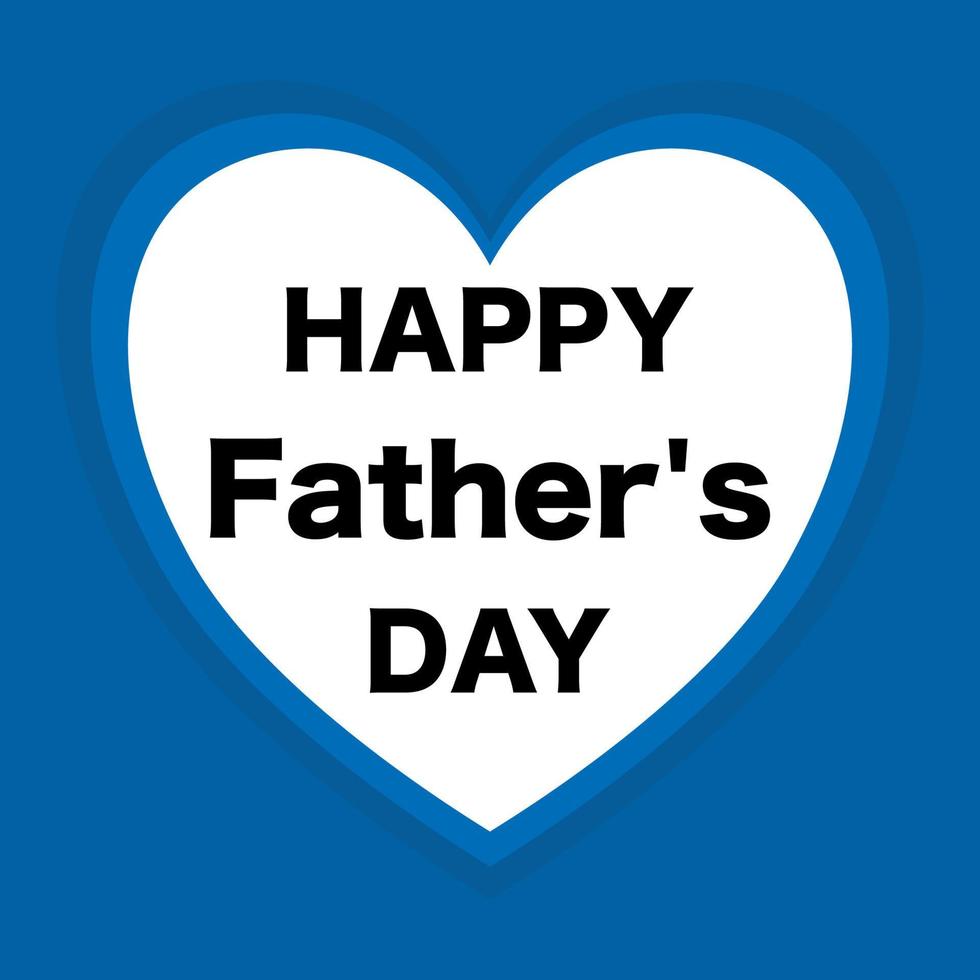 Happy Father's Day in heart. 7849459 Vector Art at Vecteezy