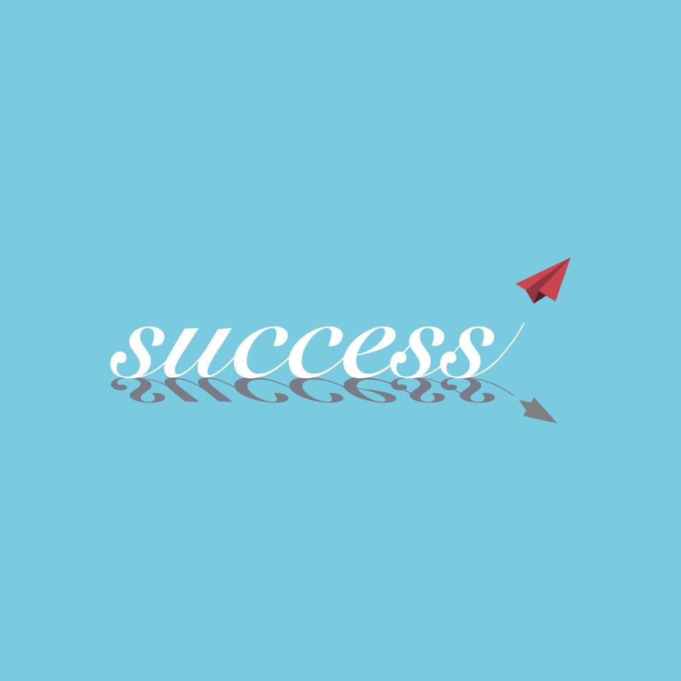 Success business concept vector illustration.