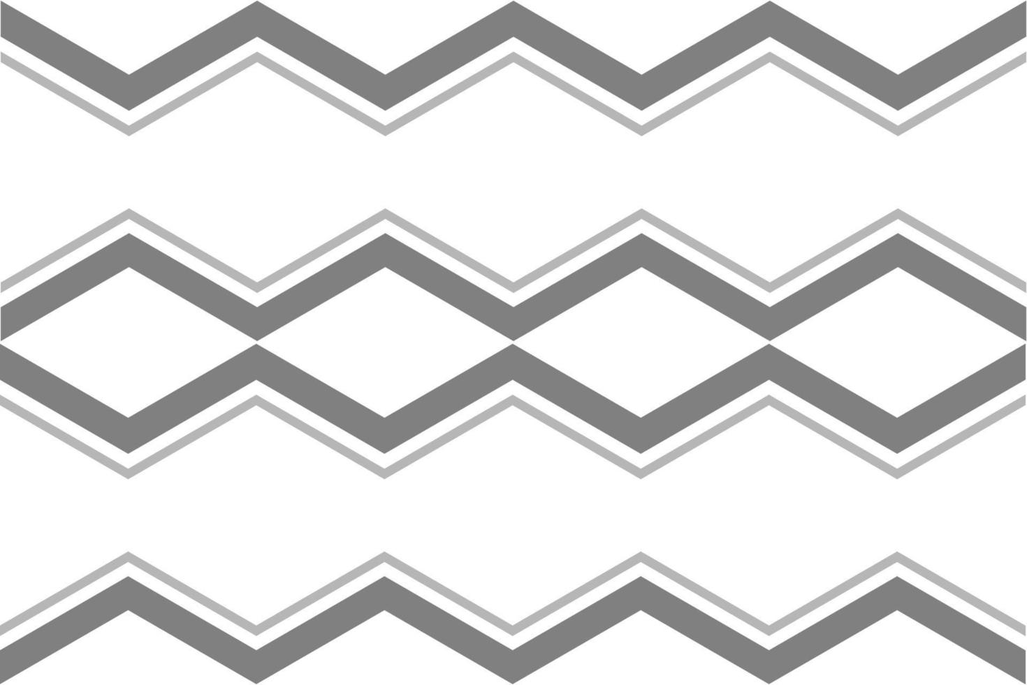 Seamless vector wavy zigzag on white background.
