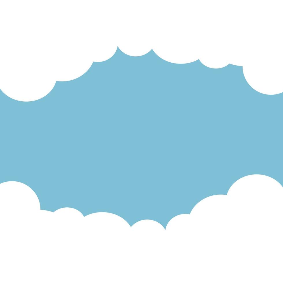 Cloud background vector and illustration flat for web or template design.