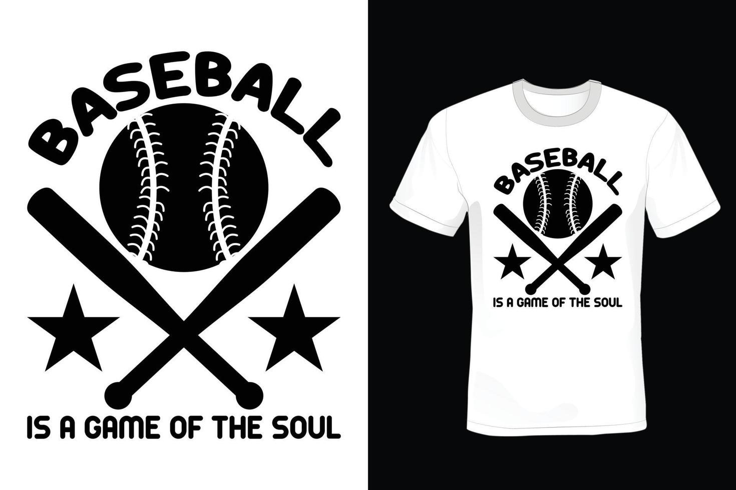 diseño de camiseta de béisbol, vintage, tipografía vector