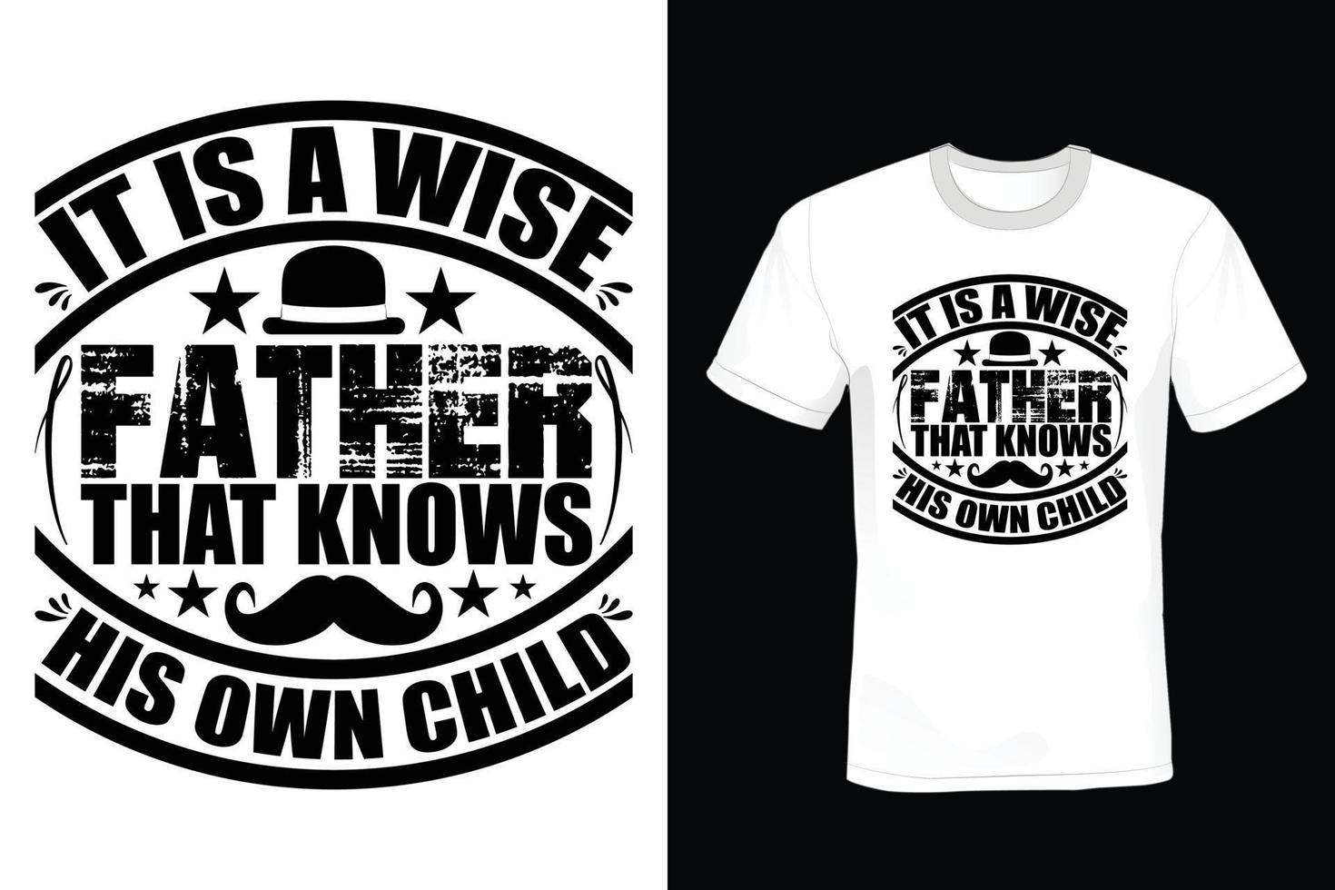 Father T shirt design, vintage, typography vector