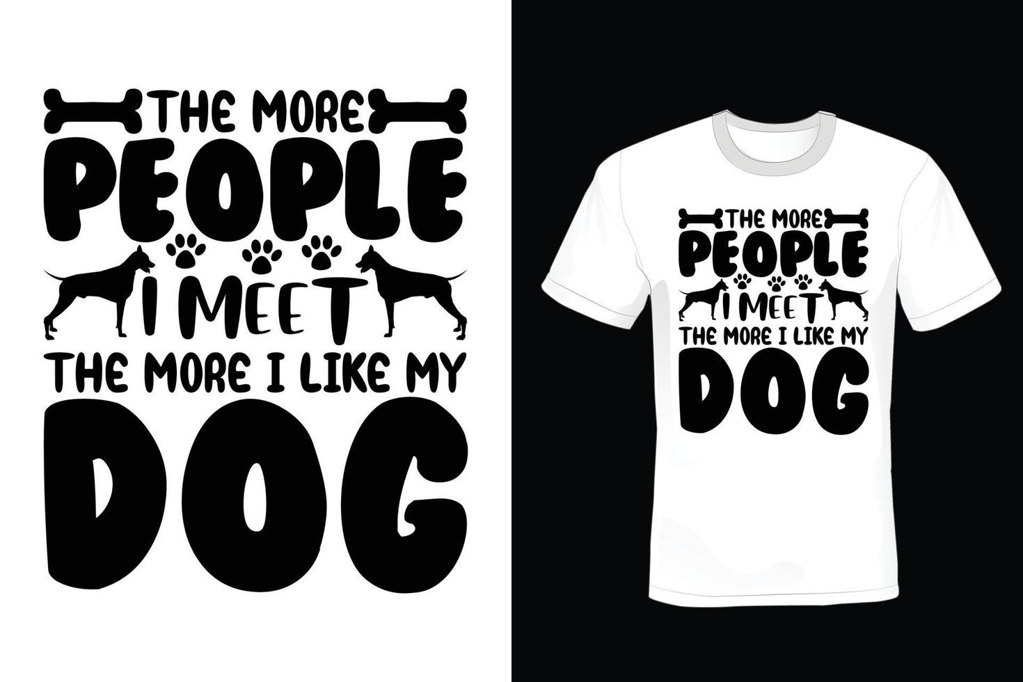 Dog T shirt design, vintage, typography vector