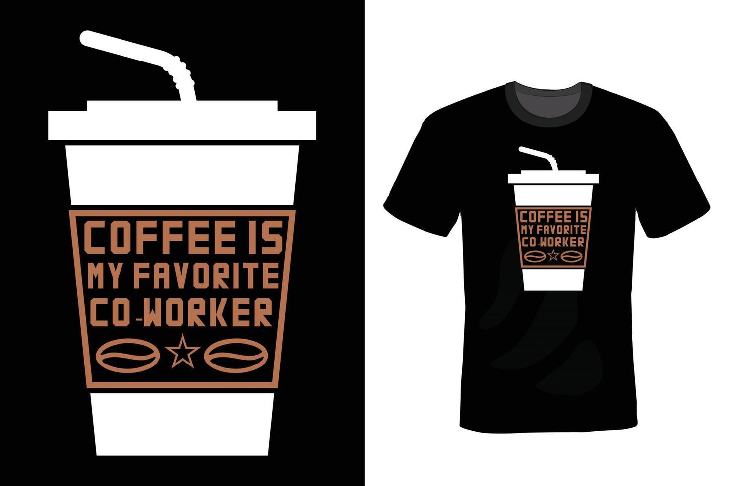 diseño de camiseta de café, vintage, tipografía vector