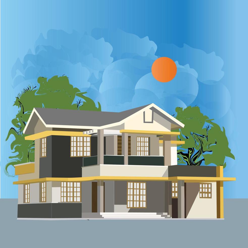 House vector for business and finance