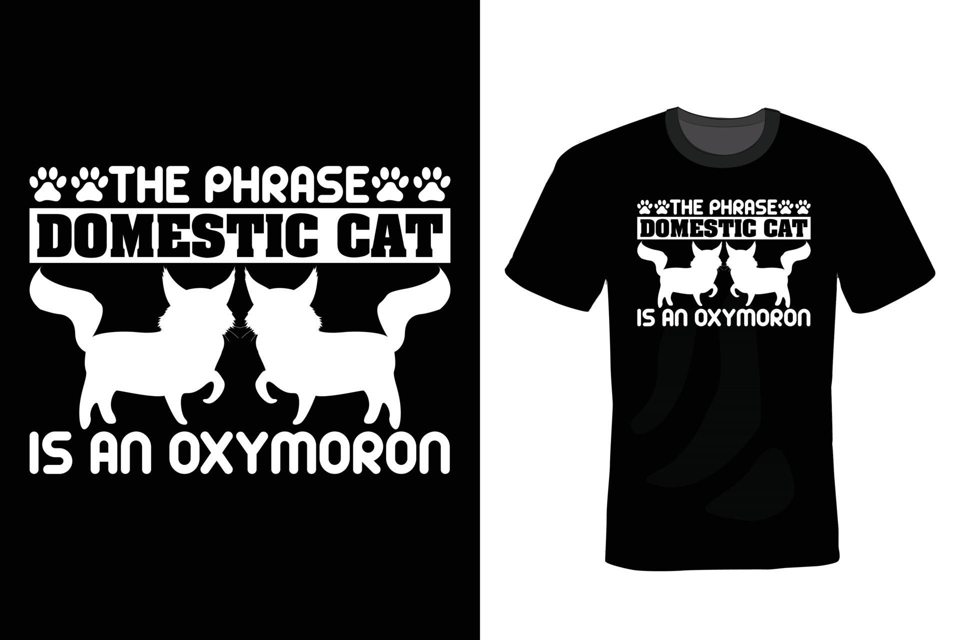 Cat T shirt design, vintage, typography 7850014 Vector Art at Vecteezy