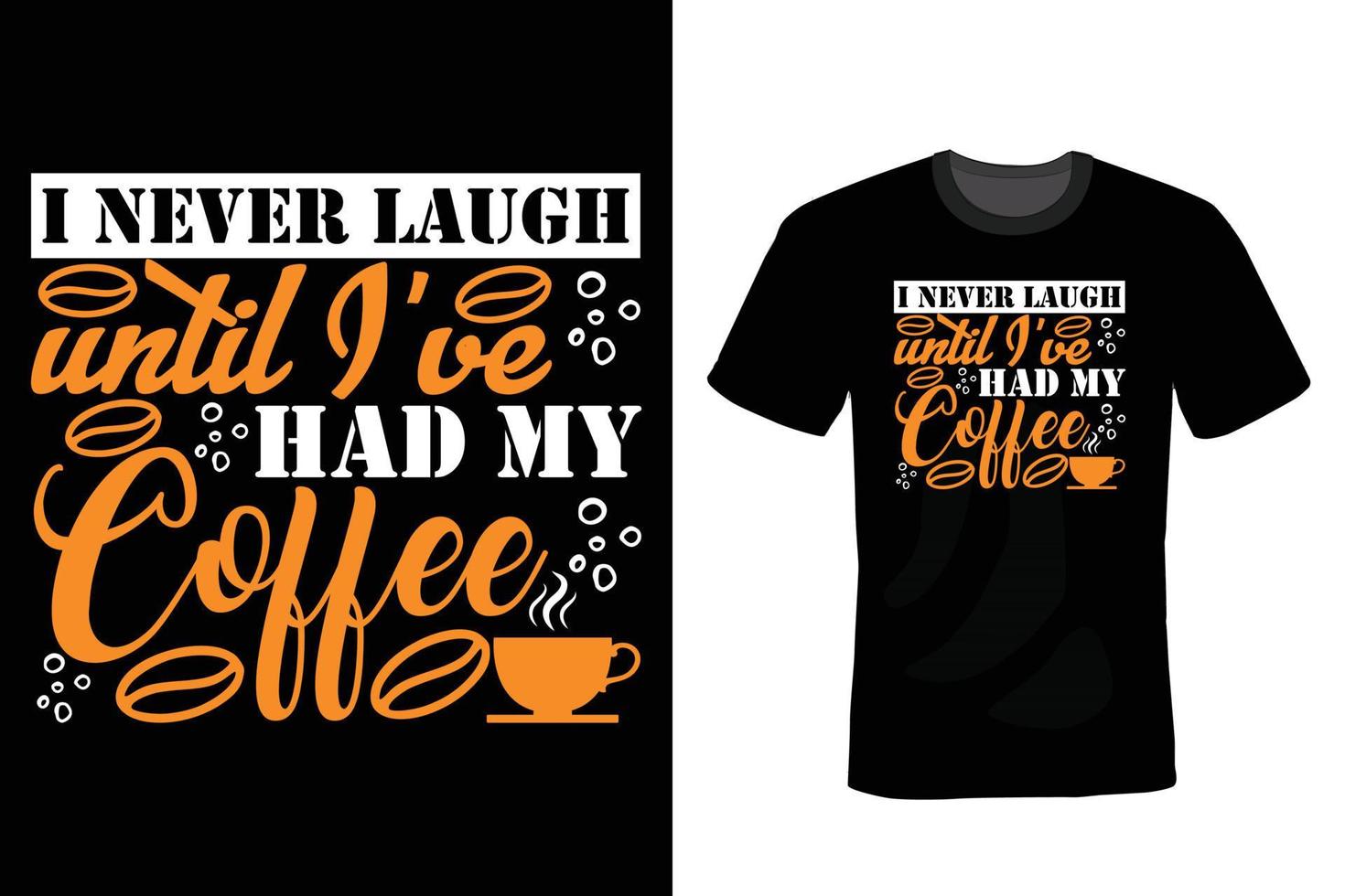 diseño de camiseta de café, vintage, tipografía vector