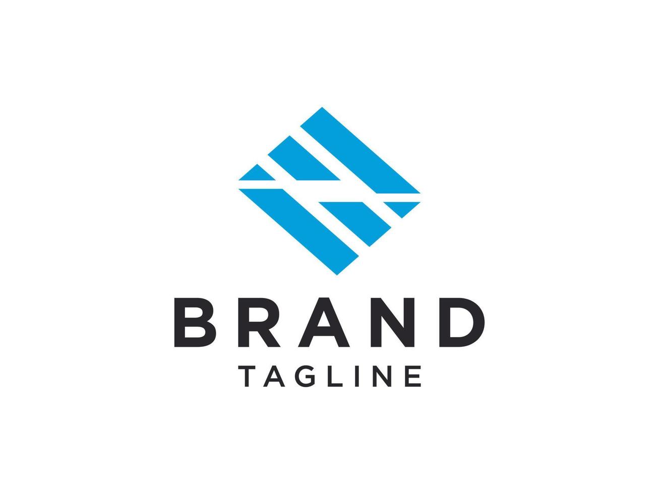 Blue Gradient Letter F Logo Rounded Line Linked. Flat Vector Logo Design Template Element.