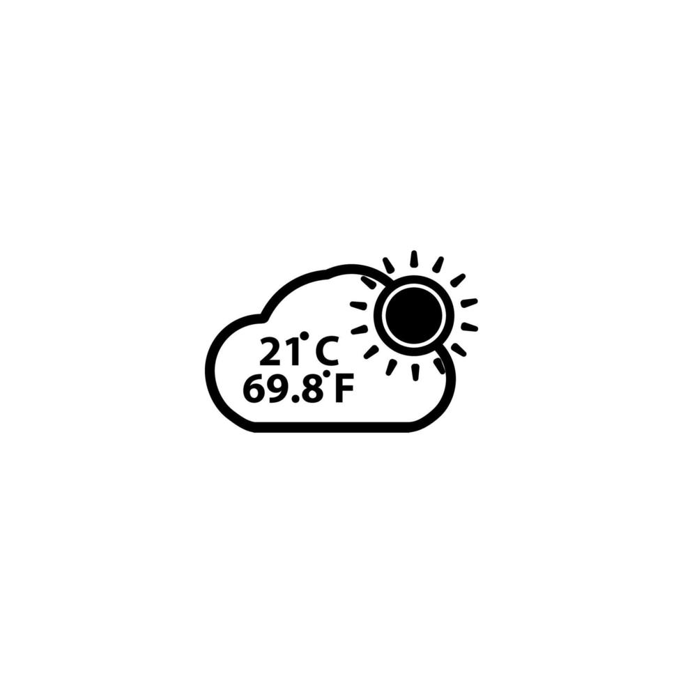 creative weather icon black vector