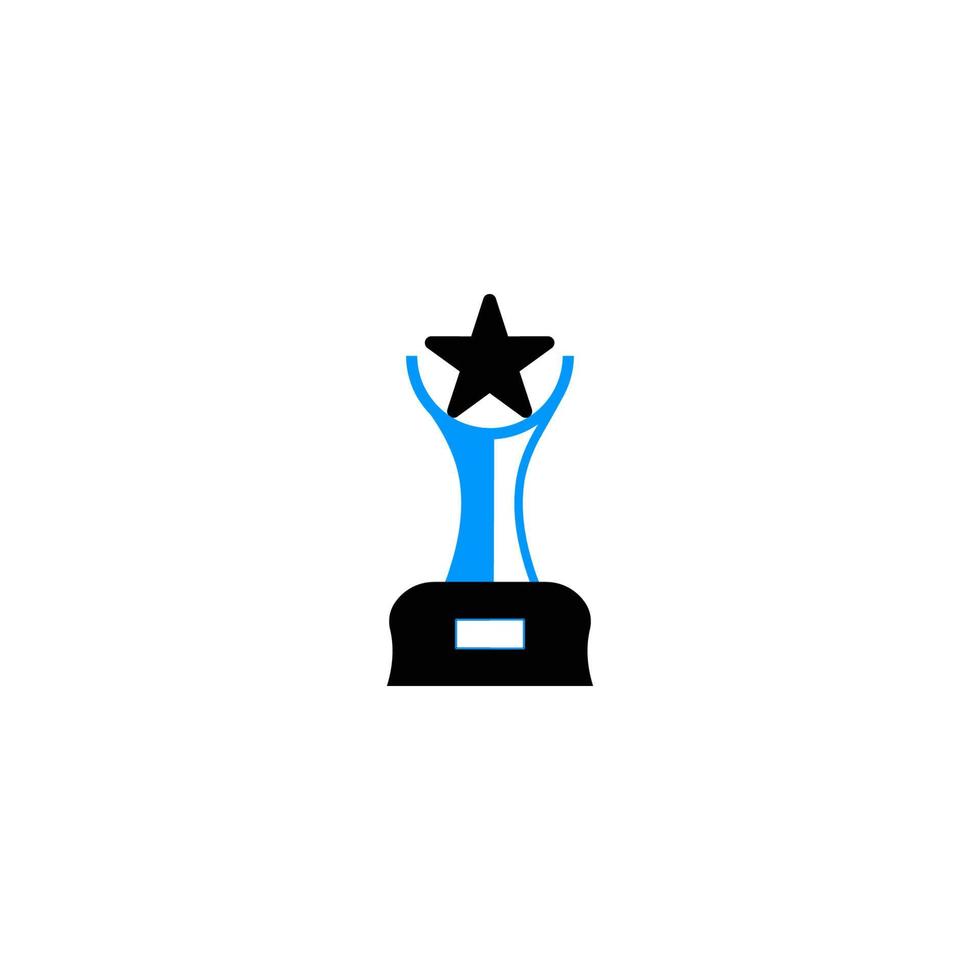 premio creativo o icono de vector de trofeo