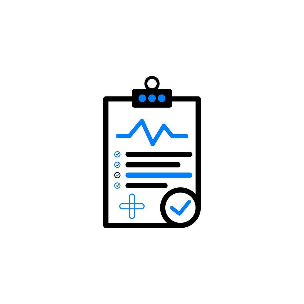 Diagnosis , health, medical, patient, Diagnostic Report Icon vector