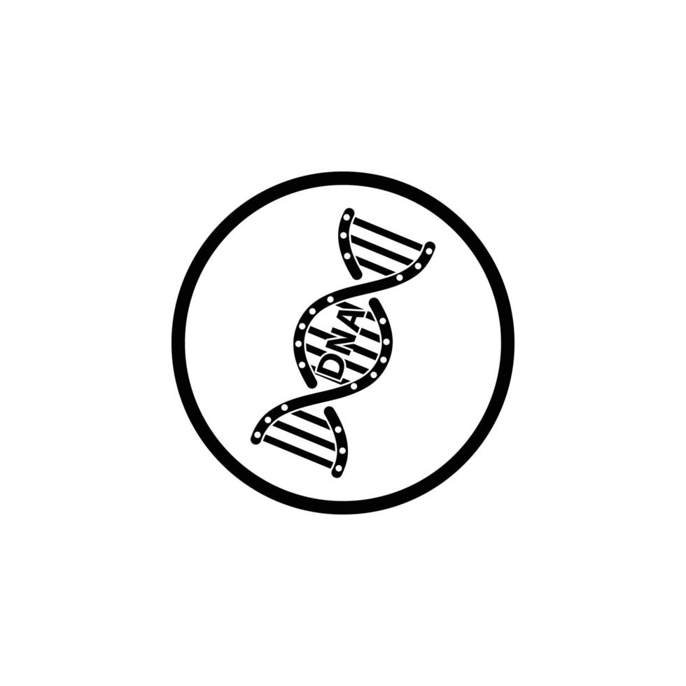 DNA, genetic sign, medical , health icon vector