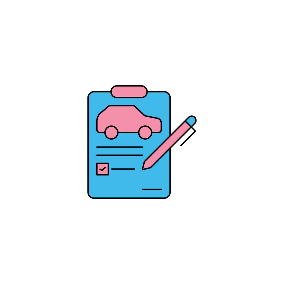 auto sell invoice icon vector