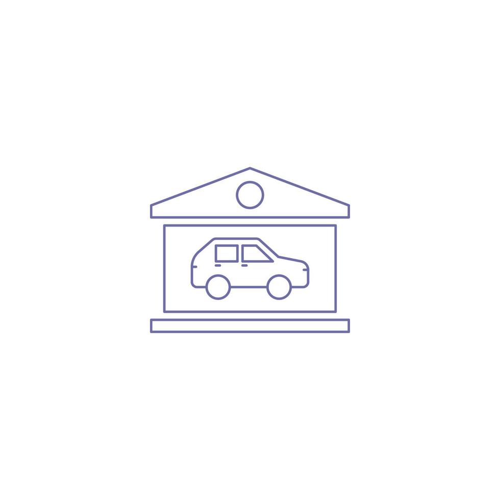Auto sale car dealer outline icon vector