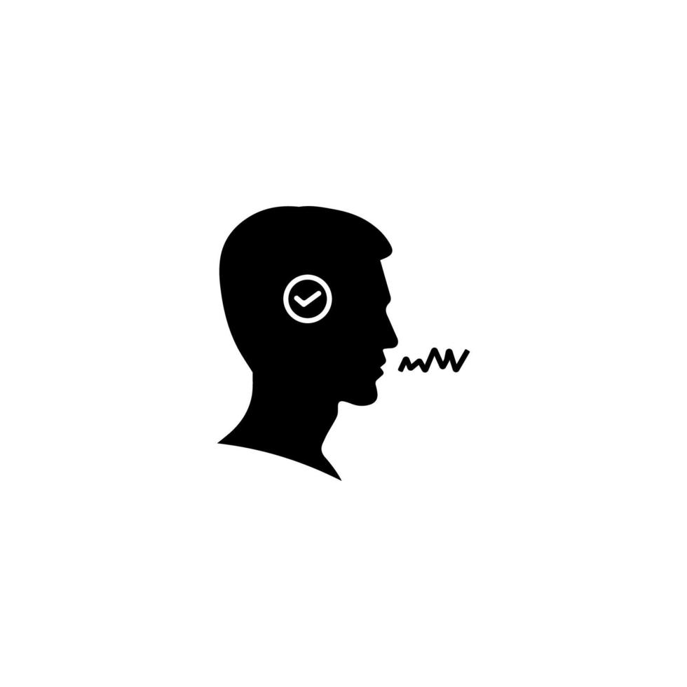 voice scanning Authentication colorful Icon vector
