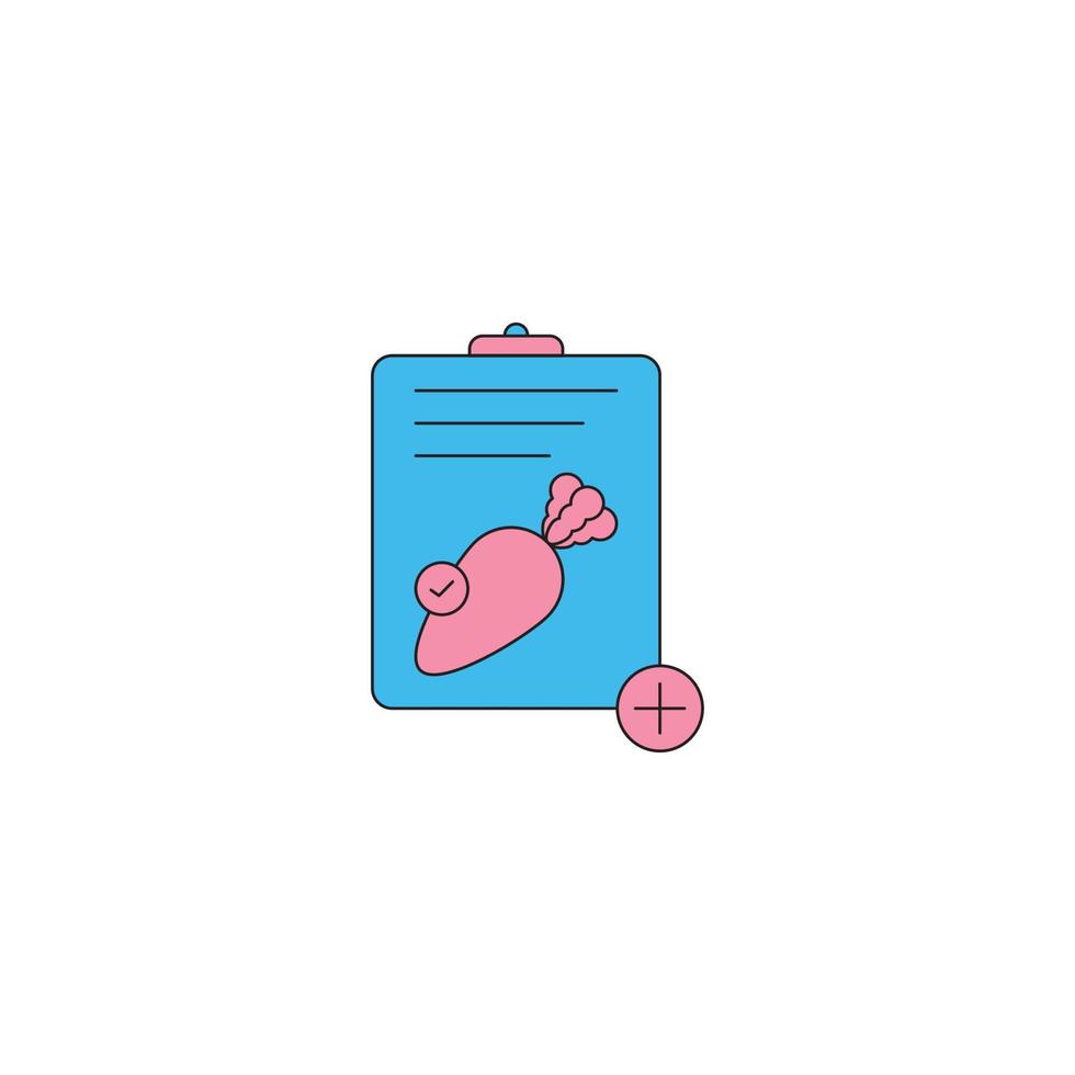 Cardiology food diet icon vector