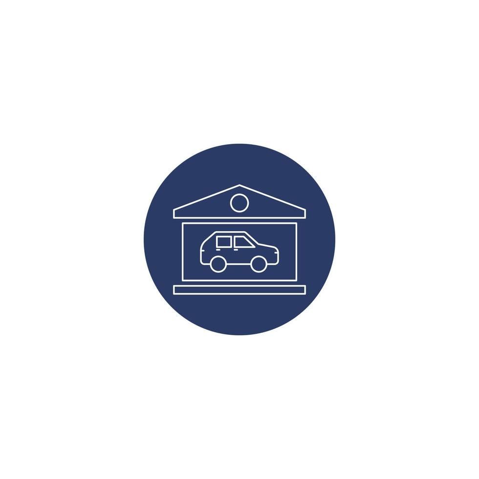 Auto sale car dealer outline icon vector