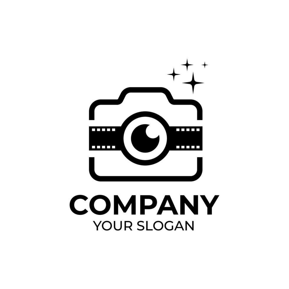 Camera photography logo design vector