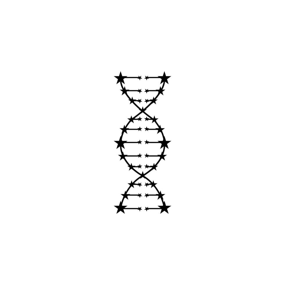 DNA, genetic sign, medical , health icon vector
