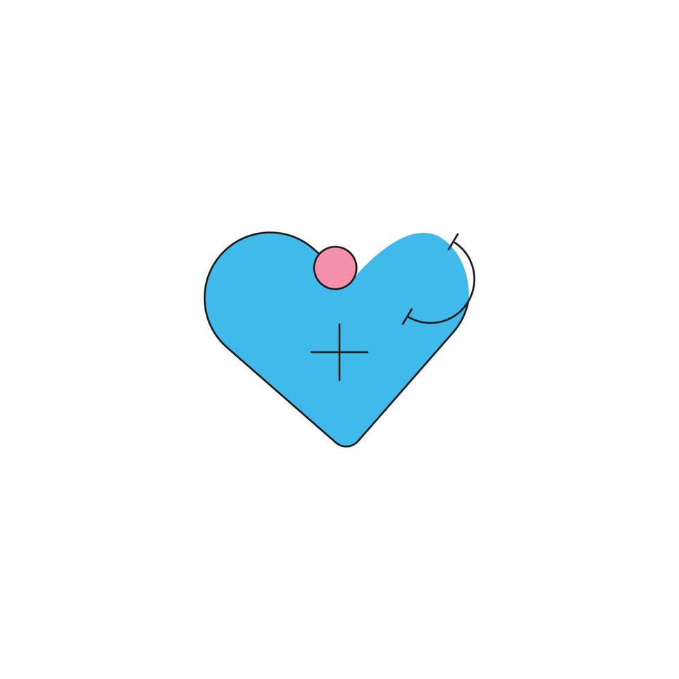 Cardiology Heart care icon vector