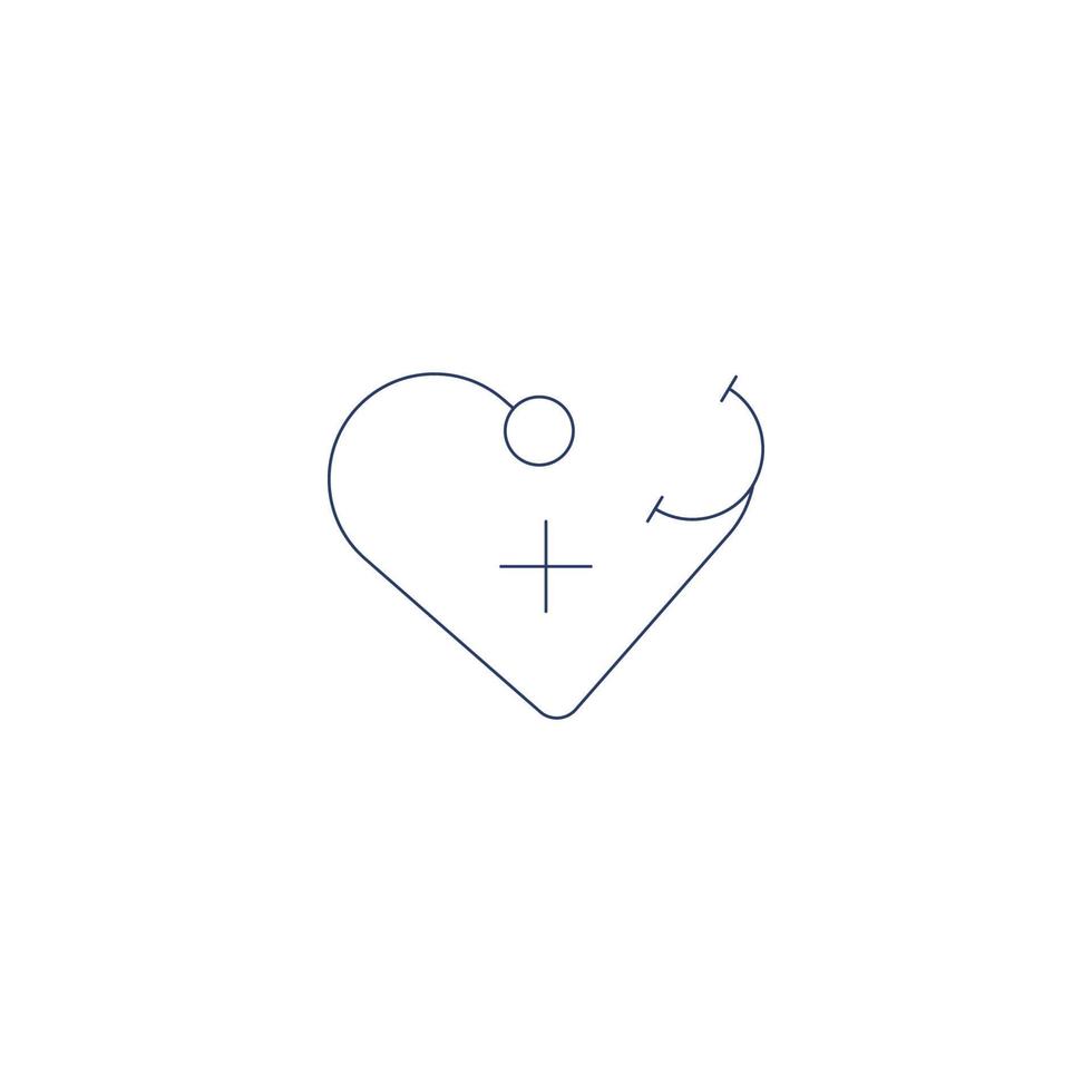 Cardiology Heart care icon vector