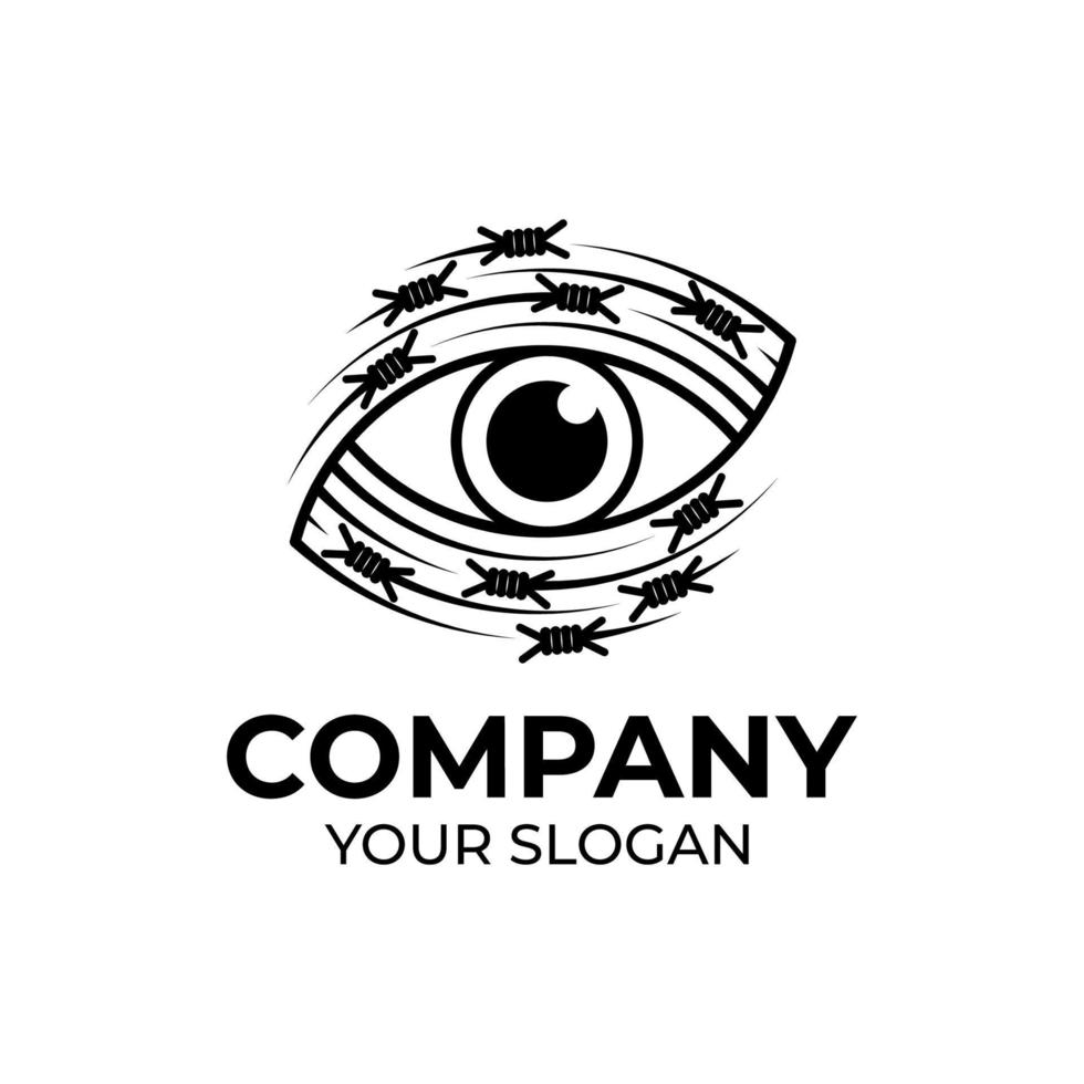 Vision eye logo design vector