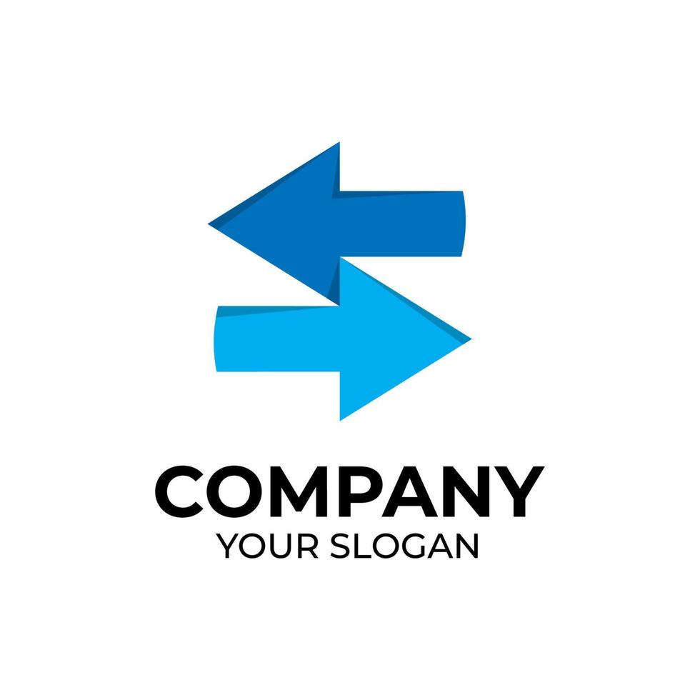 Arrow logo design vector