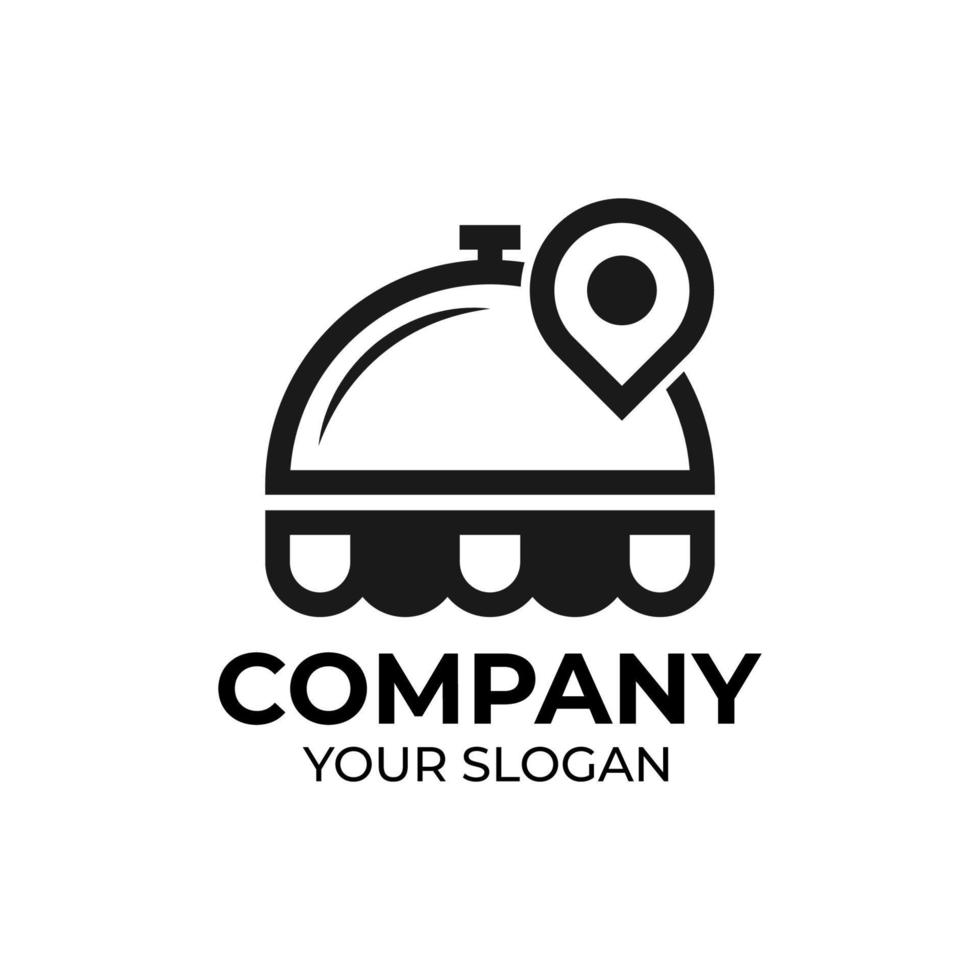 Food search logo design vector