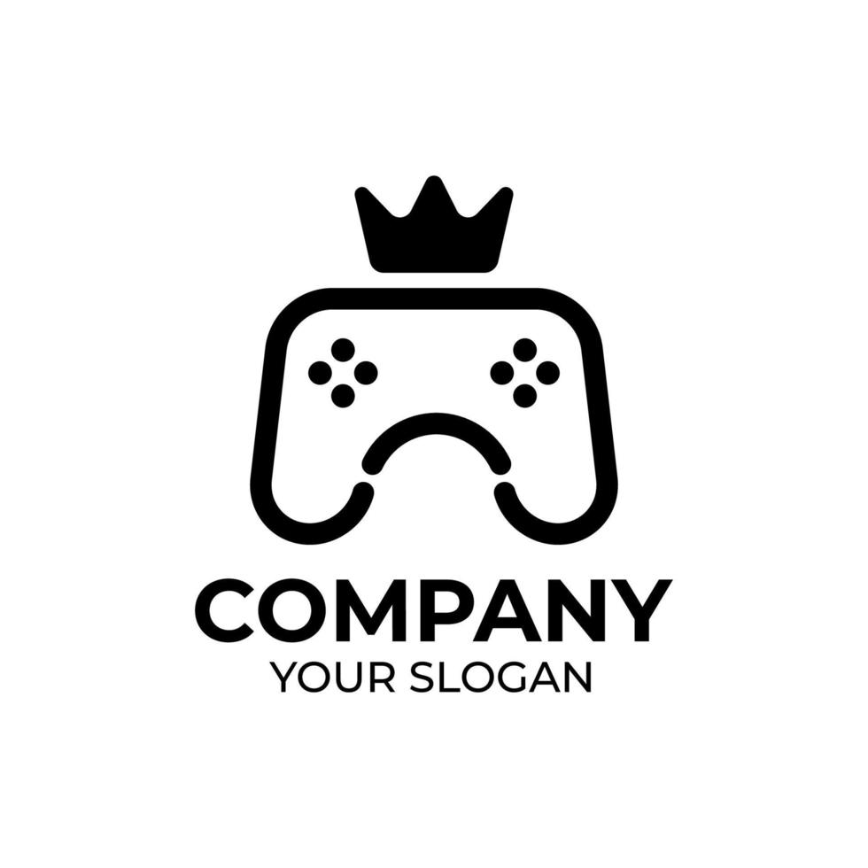 King gaming pad logo design vector
