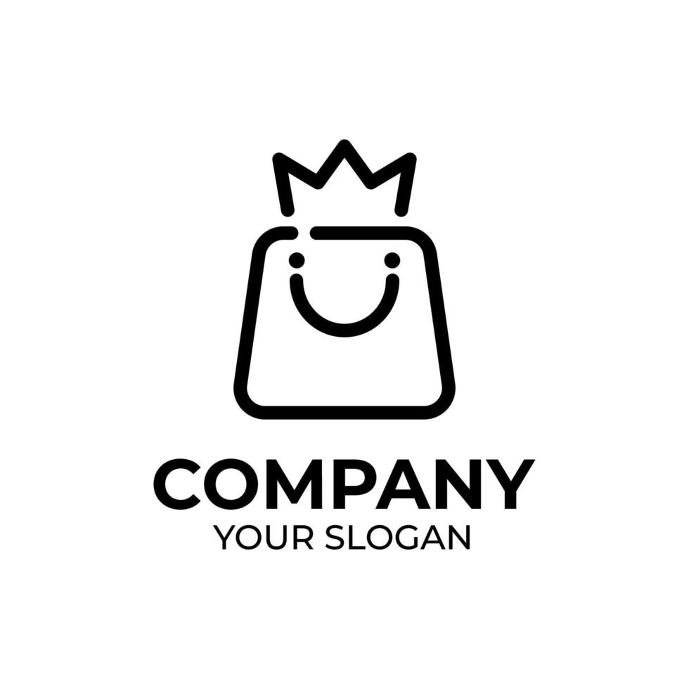 King shop logo design vector