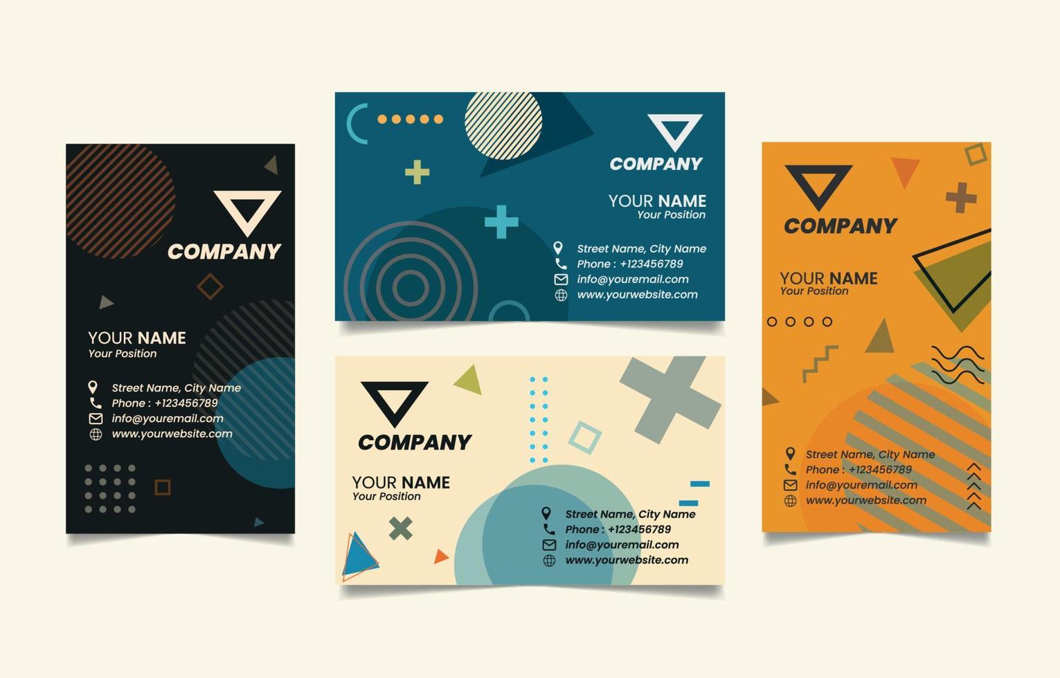 Business Card Template vector