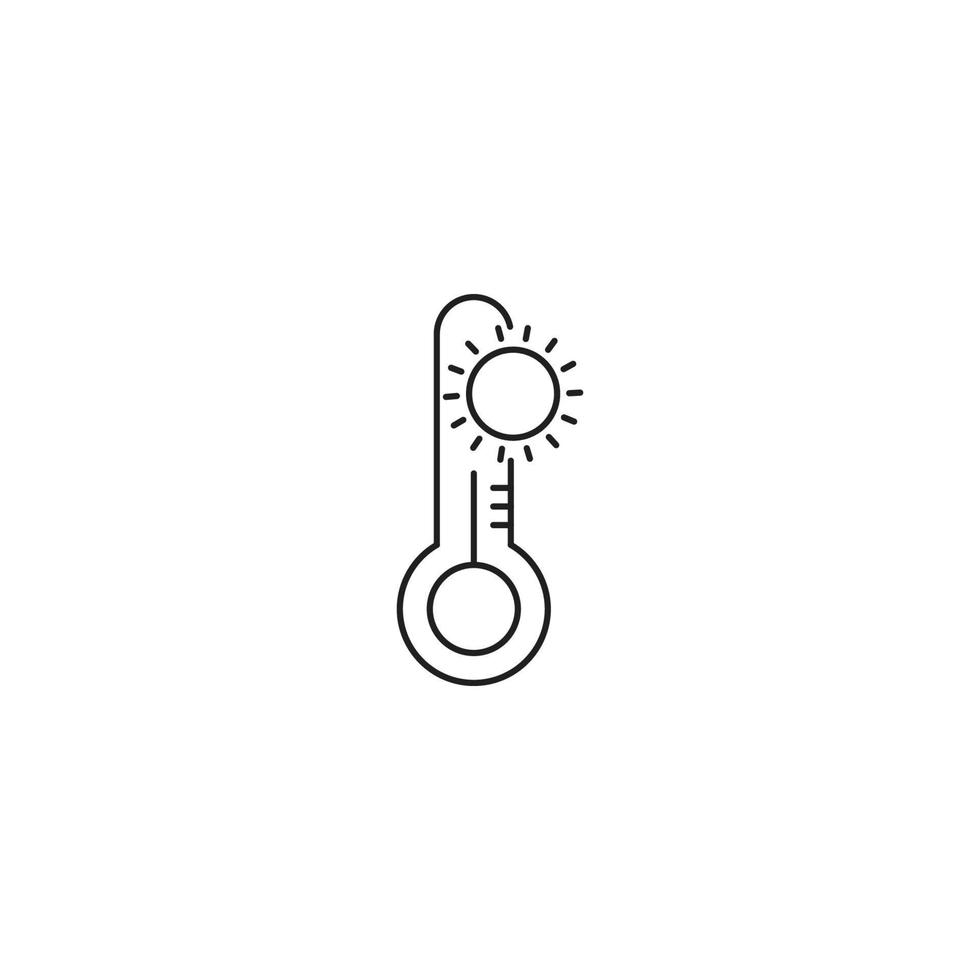 Temperature measurement equipment scale icon vector