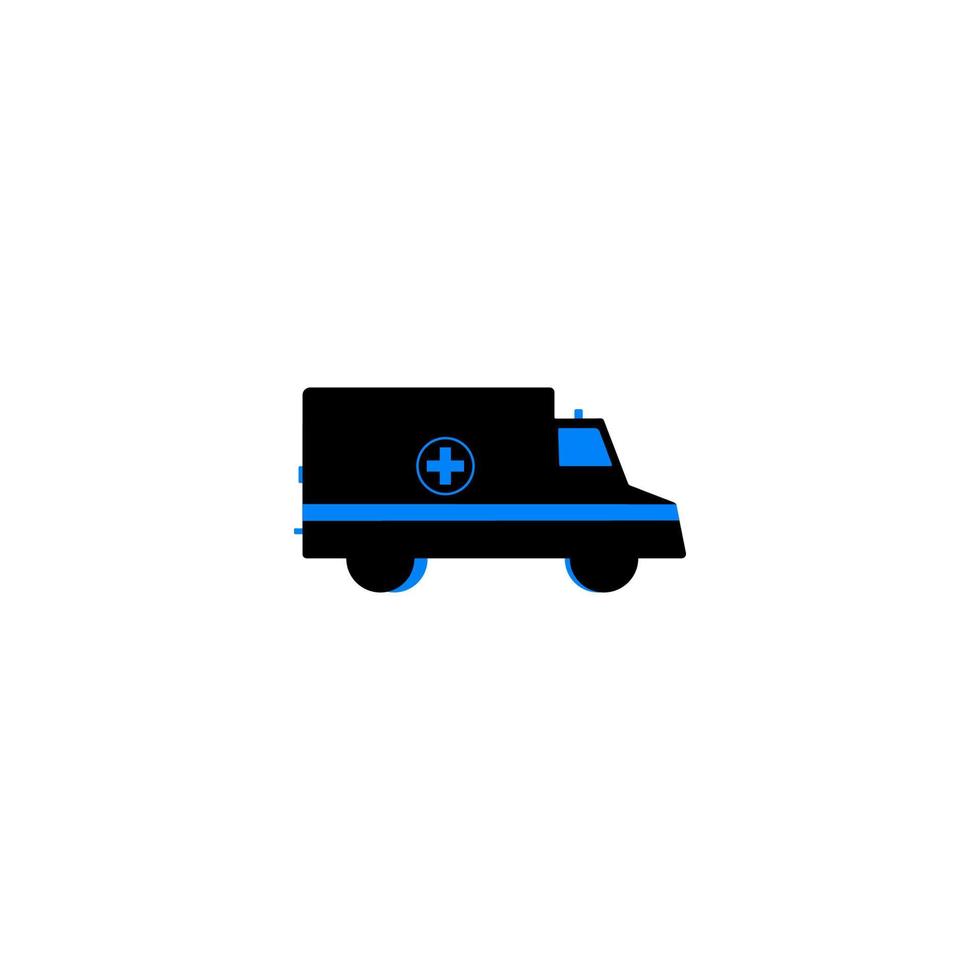 icono de coche, autobús, icono de ambulancia símbolo de diseño vectorial vector