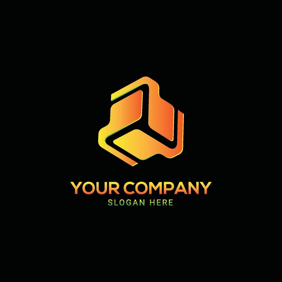 Abstract stylish colorful logo design vector