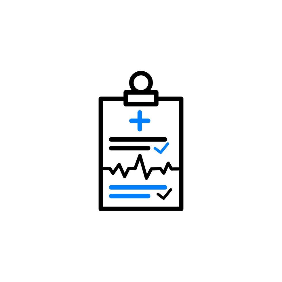 icono de diagnóstico, salud, médico, paciente, informe de diagnóstico vector