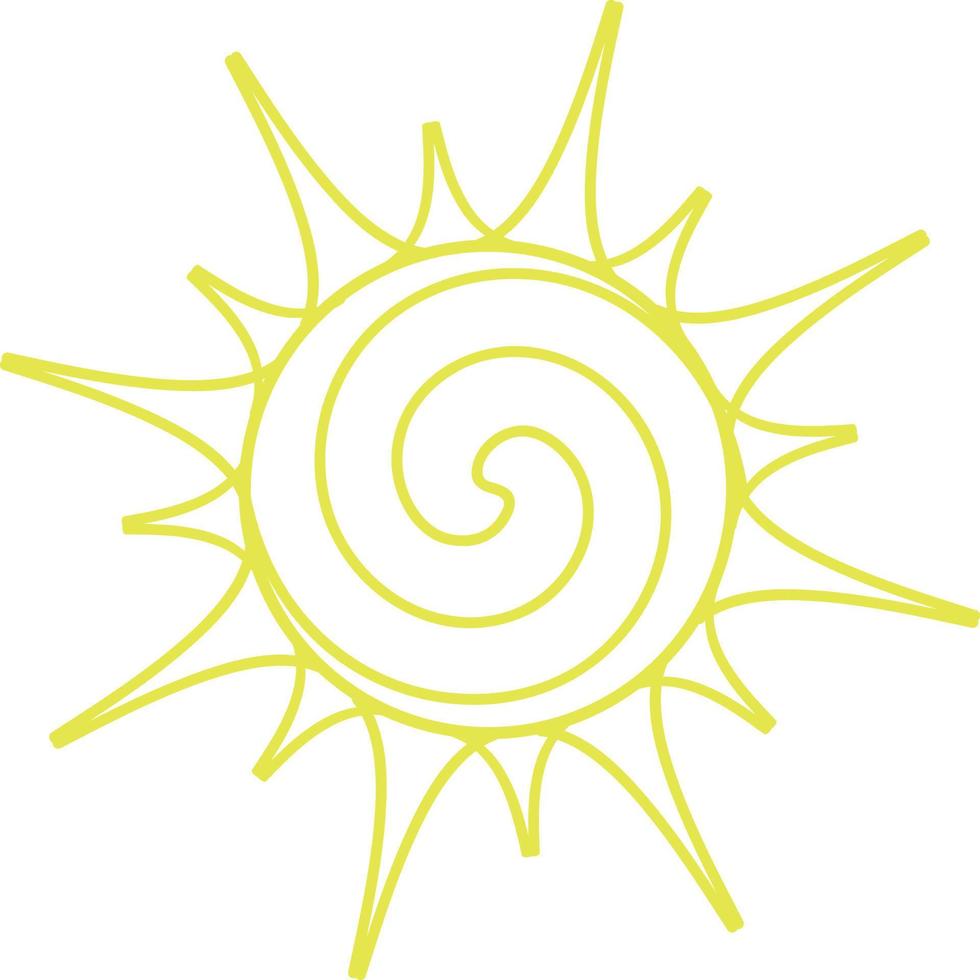 Shining sun illustration design vector