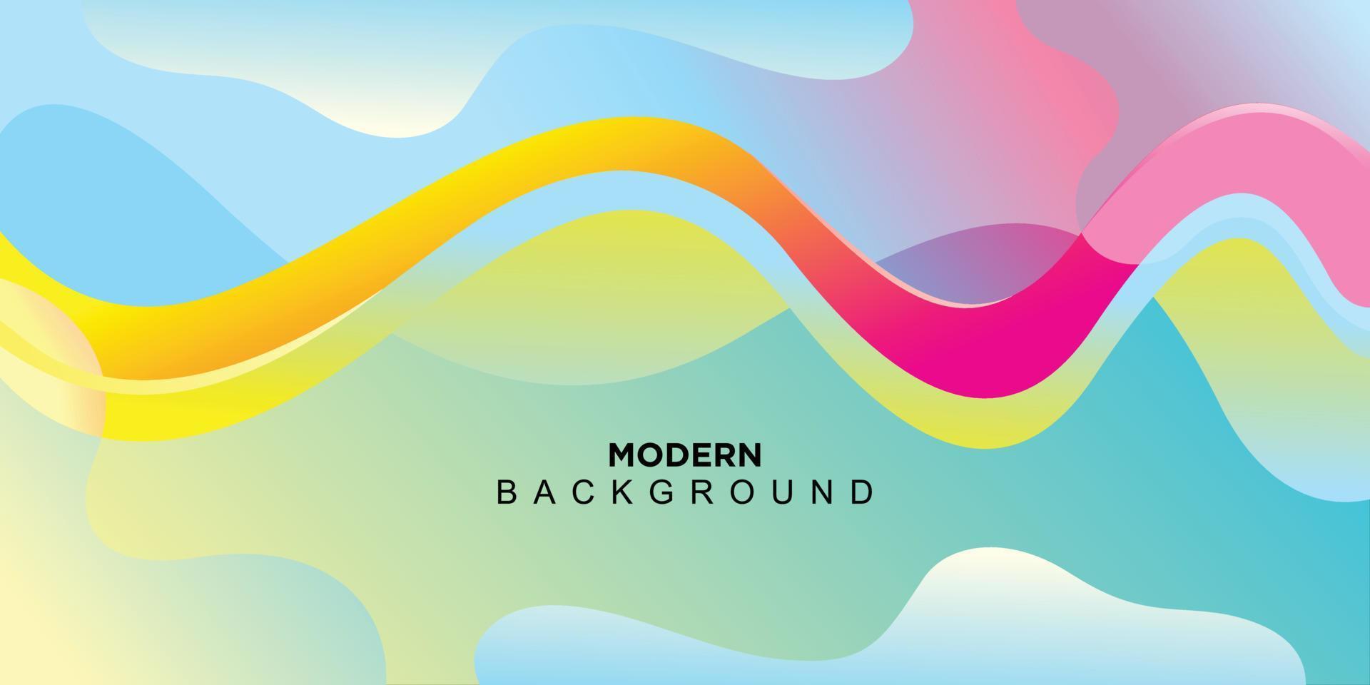 Abstract modern wavy background vector for banner and other design template