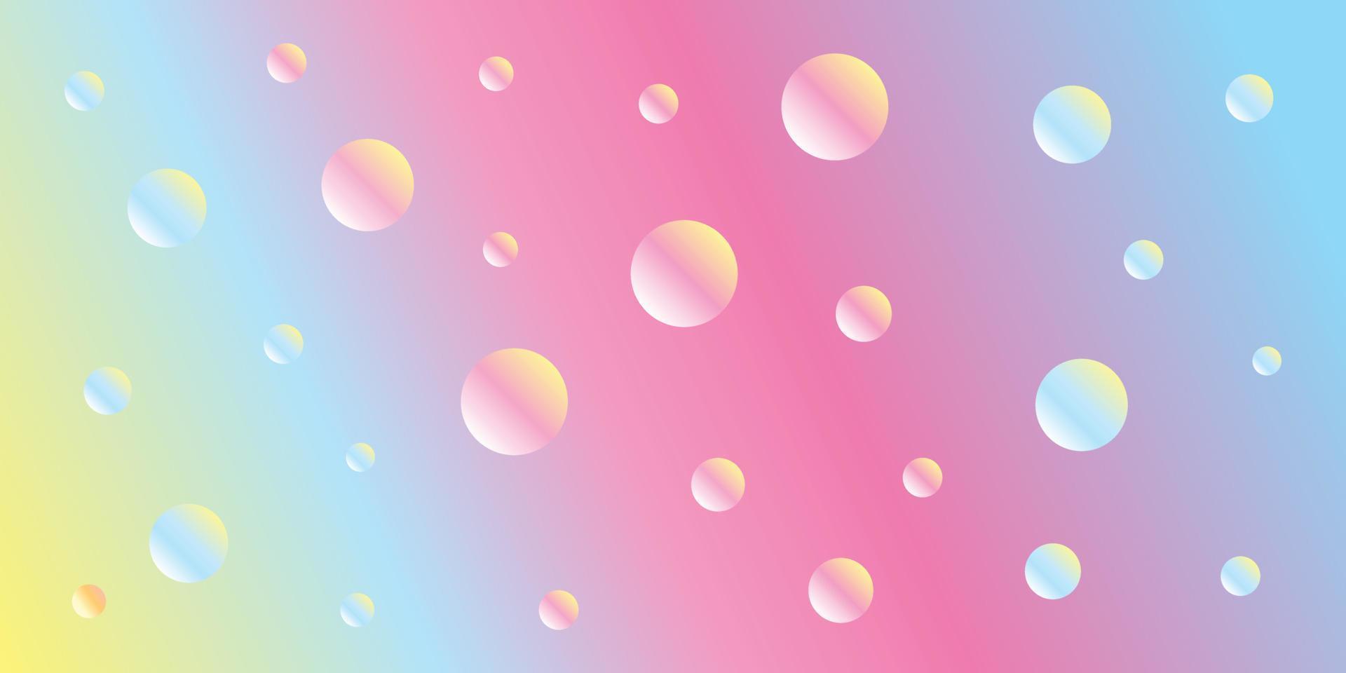 Abstract modern bubble background vector for banner and other design template