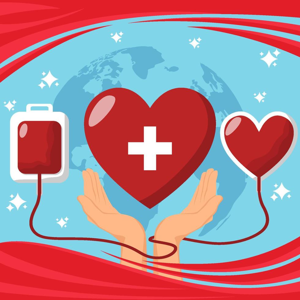 World Blood Donor Day Background vector