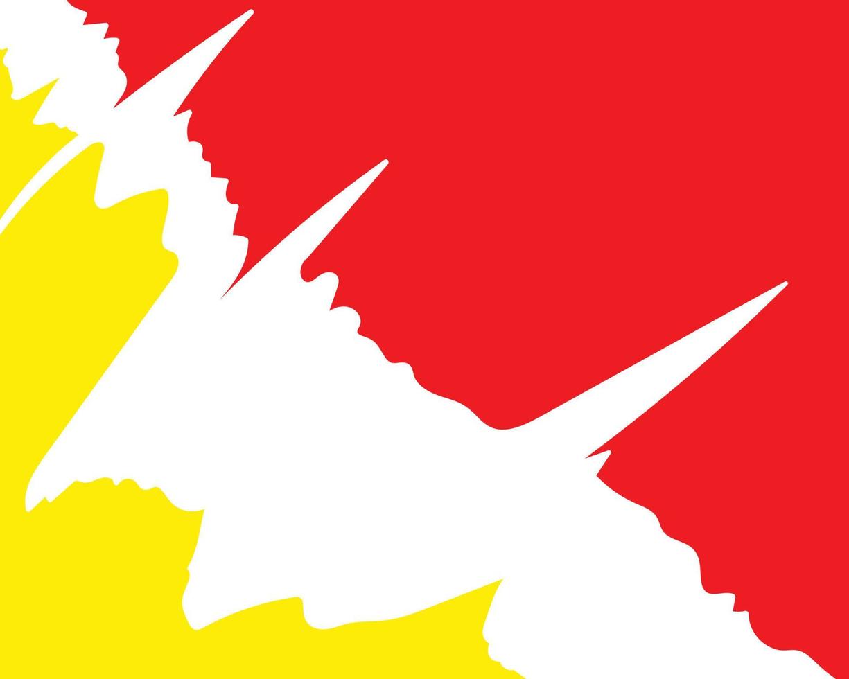 red countered by yellow background vector