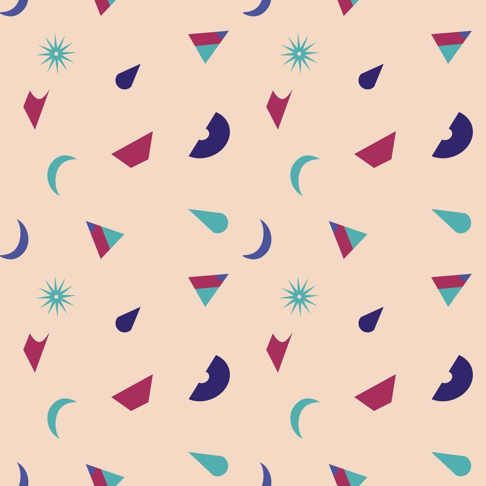 Seamless pattern of abstract shape vector