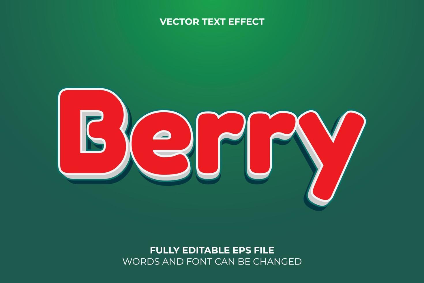 Editable 3D Vector Text Effect Template