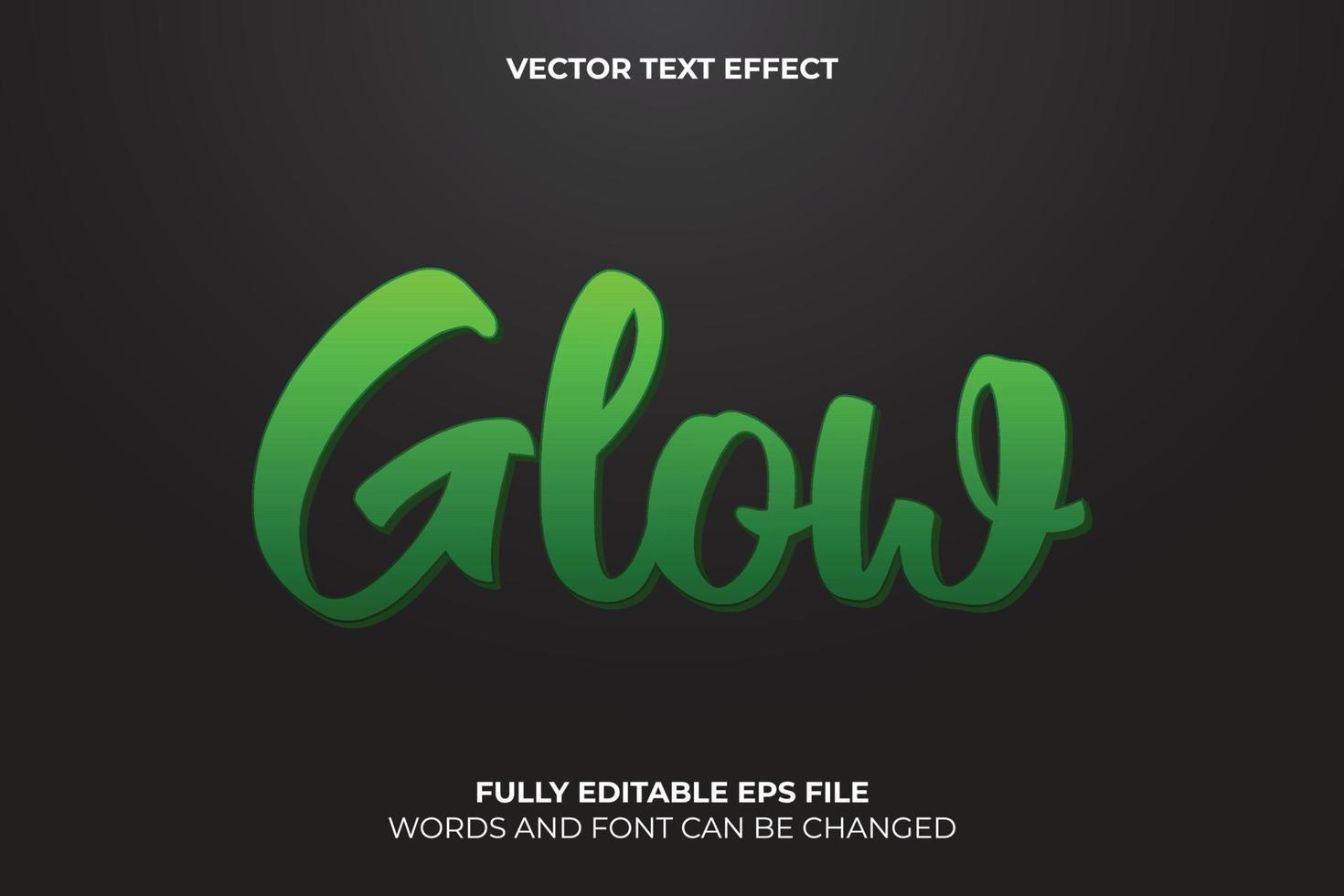 Editable 3D Vector Text Effect Template